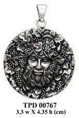 Bacchus, God of Wine Pendant TPD767 - Jewelry